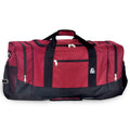 Everest Spacious Sporty Gear Duffel Bag-Burgundy / Black-