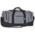 Everest Spacious Sporty Gear Duffel Bag-Dark Gray / Black-