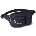 Everest Multiple Pocket Fanny Waist Pack-Navy-