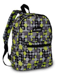 Everest Backpack Book Bag - Back to School Basics - Fun Patterns & Prints-Yellow/Gray Dot-