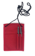 1 Dozen Conference Badges Id Card W/Pen Holders Shows Meetings Wholesale Bulk-Red-