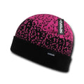 1 Dozen Cuglog Fuji Cuffed 3 Tone Digital Gradient Beanies Caps Hats Wholesale Lots!-HOT PINK-