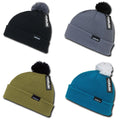 1 Dozen Cuglog Pom Pom Beanies Sailor Watch Knit Cuffed Ski Wholesale Lots-CONTACT US TO MIX AND MATCH-