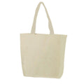 2 Pack Cotton Canvas Reusable Grocery Shopping Tote Bags Gym Shoe Worm Books 17inch-NATURAL-