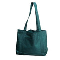 2 Pack Reusable Grocery Shopping Totes Bags With Wide Bottom Gusset Travel Gym Sports-DARK GREEN-