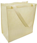 20 Lot Large Reusable Grocery Shopping Tote Bags With Gusset Travel Sports Bulk Wholesale-Natural-