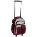 Everest Deluxe Wheeled Backpack-Burgundy/Grey/Black-