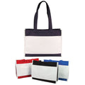 Reusable Grocery Shopping Tote Bags With Wide Gusset Travel Gym Sports Carry-On-Red/White-