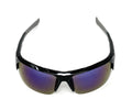 Polarized Half Frame Sunglasses Sports Warrior Style Driving Motorcycle Fishing-Mirror / Grey (frame)-