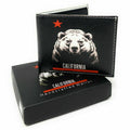 California Cali Bear Bifold Wallets In Gift Box Mens Womens Kids-Bear-