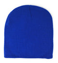 Warm Winter Hat Beanies Long Cuffed Short Uncuffed Solid Colors Camouflage Camo-Royal- Uncuffed-