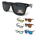 Polarized Sunglasses Classic Way Bamboo Mirror Mens Womens Teens-Purple Mirror / Dark Bamboo-