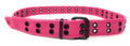 Casaba Canvas Belts Double Row 2 Holes Grommet Fabric Military Mens Women Unisex-Pink-Small (30"- 32")-