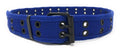 Casaba Canvas Belts Double Row 2 Holes Grommet Fabric Military Mens Women Unisex-Blue-Small (30"- 32")-