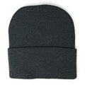 Warm Winter Hat Beanies Long Cuffed Short Uncuffed Solid Colors Camouflage Camo-Charcoal - Cuffed-