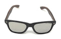 Polarized Sunglasses Classic Way Bamboo Mirror Mens Womens Teens-Silver Mirror / Dark Bamboo-