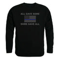 RAPDOM Tactical All Gave Some Gave All Crewneck Fleece Sweatshirts-Small-Black-