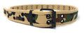 Casaba Canvas Belts Double Row 2 Holes Grommet Fabric Military Mens Women Unisex-Desert Camouflage-Small (30"- 32")-