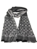 Casaba Womens Royal Elegant Formal Silk Feel Scarves Scarf Shawl Light Wrap-Gray-