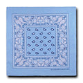 1 Dozen Pack Printed Bandanas 100% Cotton Cloth Scarf Wrap Face Mask Cover-Sky-