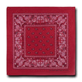 1 Dozen Pack Printed Bandanas 100% Cotton Cloth Scarf Wrap Face Mask Cover-Red-