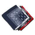 1 Dozen Pack Printed Bandanas 100% Cotton Cloth Scarf Wrap Face Mask Cover-MIX 2-