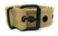 Casaba Canvas Belts Stylish 1 Hole Grommet Fabric Military Mens Women Unisex-Khakhi-Small (30"- 32")-