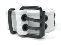 Casaba Canvas Fabric Belts for Kids Boys Girls 2 to 10 years Double Rows-White-S-