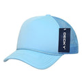 Decky Solid Two Tone 5 Panel Kids Foam Trucker Hats Caps Unisex-Sky-