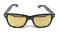 Polarized Sunglasses Classic Way Bamboo Mirror Mens Womens Teens-Pink Mirror / Dark Bamboo-