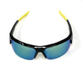 Polarized Half Frame Sunglasses Sports Warrior Style Driving Motorcycle Fishing-Mirror / Yellow (frame)-