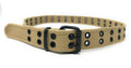 Casaba Canvas Fabric Belts for Kids Boys Girls 2 to 10 years Double Rows-Khakhi-S-