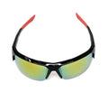 Polarized Half Frame Sunglasses Sports Warrior Style Driving Motorcycle Fishing-Mirror / Red (frame)-
