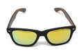 Polarized Sunglasses Classic Way Bamboo Mirror Mens Womens Teens-Gold Mirror / Dark Bamboo-