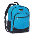 Everest Casual Backpack with Side Mesh Pocket-Turquoise/Black-