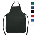 3 Pack Full Adult Size Bib Aprons With 2 Waist Pockets Plain Solid Colors Kitchen Cook Chef Waiter Crafts Garden Wholesale Lot Bulk-ASSORTED COLORS-