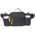 Everest Dual Squeeze Hydration Waist Bottle Fanny Pack-Black-