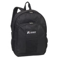 Everest Backpack with Front & Side Pockets-Black-