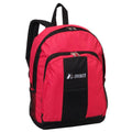 Everest Backpack with Front & Side Pockets-Hot Pink/Black-