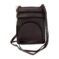 Casaba Womens Genuine Leather Crossbody Purse Shoulder Messenger Bag Organizer-Brown-