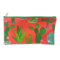 Empire Cove Pouch Bag Zipper Cosmetic Makeup Bank Car Documents Travel Organizer-Coral Cactus-