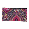 Empire Cove Pouch Bag Zipper Cosmetic Makeup Bank Car Documents Travel Organizer-Purple Paisley-