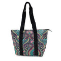 Empire Cove Insulated Lunch Bag Cooler Picnic Travel Food Tote Carry Bag-Blue Paisley-