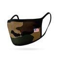 Kids Face Mask for Boys Girls Children Cotton Cloth Double Layer Masks Washable Reusable age 3 to 7 Made in USA-Camouflage-