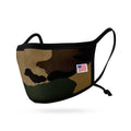 Kids Size Adjustable Face Mask for Children Boys Girls Cloth Double Layer Masks Washable Reusable Made in USA aged 3 to 7-Camouflage-
