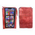 Empire Cove Cell Phone Crossbody Bags Touchscreen Clear Window Wallet Pouch Purse-Mauve-