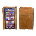 Empire Cove Cell Phone Crossbody Bags Touchscreen Clear Window Wallet Pouch Purse-Tan-