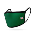 Kids Face Mask for Boys Girls Children Cotton Cloth Double Layer Masks Washable Reusable age 3 to 7 Made in USA-Green-