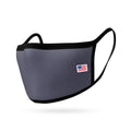 Kids Face Mask for Boys Girls Children Cotton Cloth Double Layer Masks Washable Reusable age 3 to 7 Made in USA-Grey-