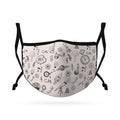Cute Face Masks for Kids Child Adjustable Boys Girls Ages 3 to 9 Cotton Poly Washable Reusable 2 Layer Pocket Filter-Genius-